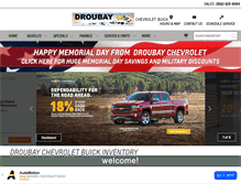 Tablet Screenshot of droubaychevrolet.com